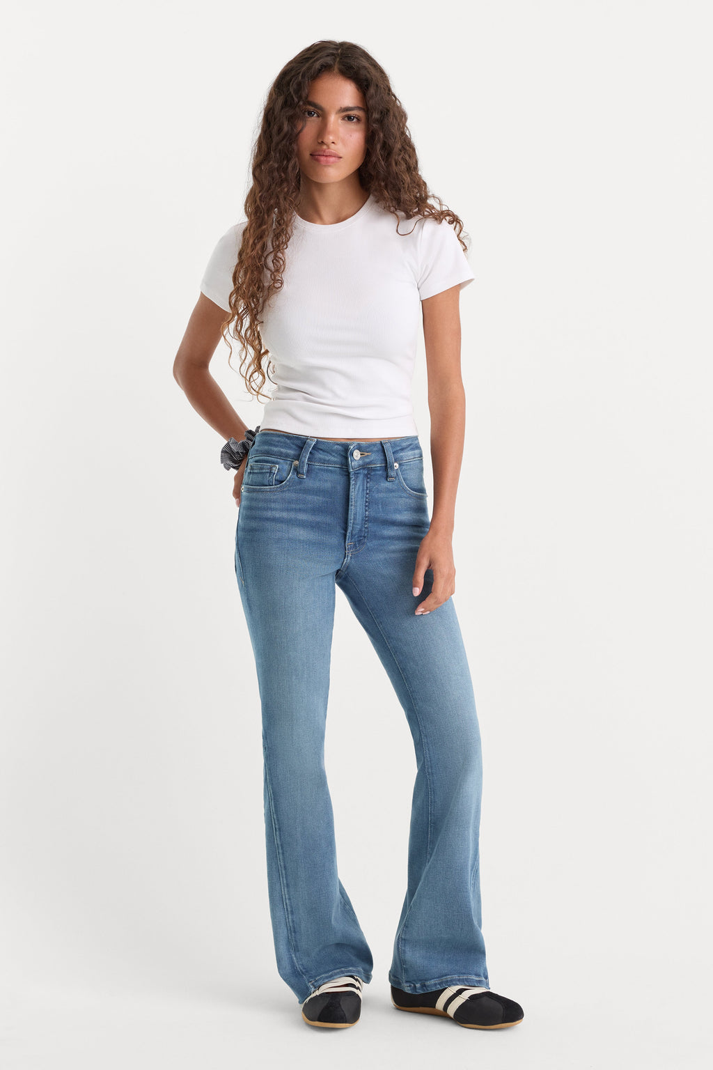 SOFT TECH GOOD PETITE BOOTCUT JEANS INDIGO1238