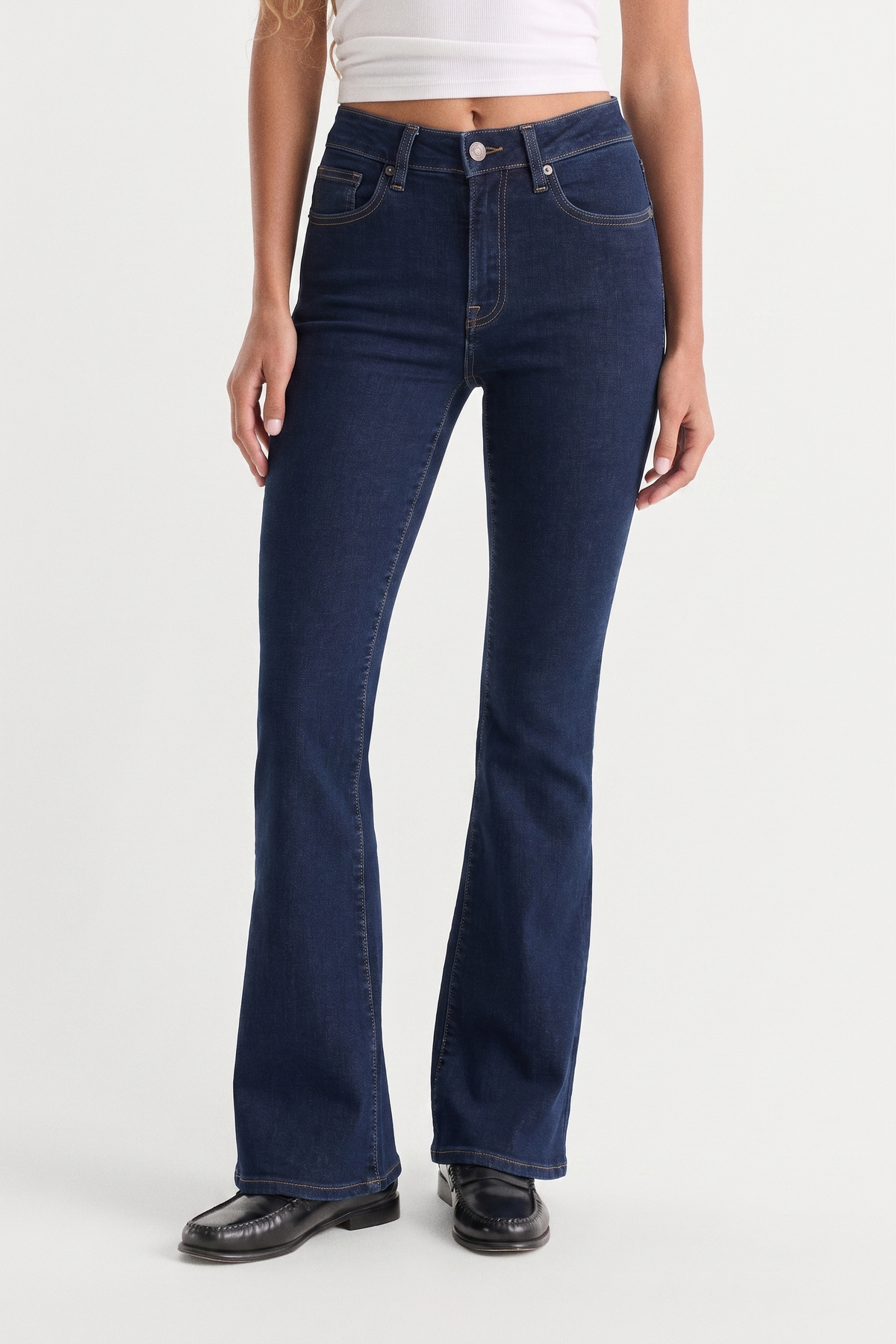 ALWAYS FITS GOOD PETITE FLARE JEANS INDIGO1317