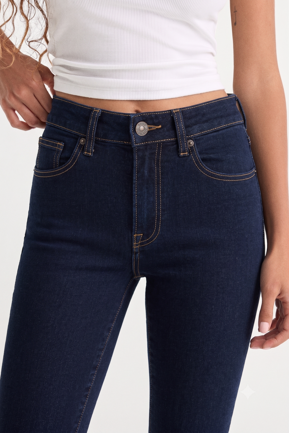 ALWAYS FITS GOOD PETITE FLARE JEANS INDIGO1317