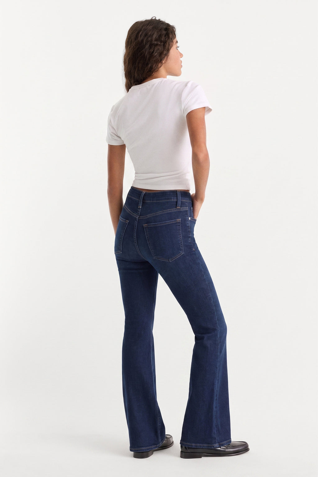 ALWAYS FITS GOOD PETITE FLARE JEANS INDIGO1317