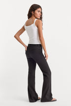 NEVER FADE GOOD PETITE FLARE JEANS BLACK