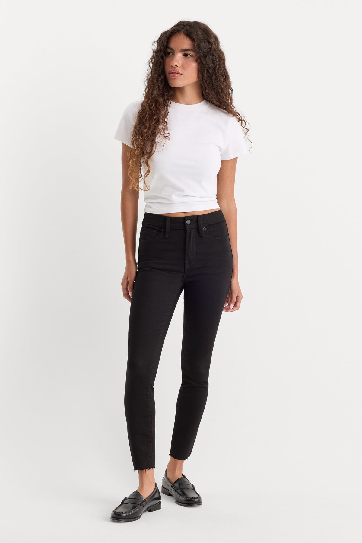 NEVER FADE GOOD PETITE SKINNY JEANS BLACK