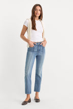 SOFT TECH GOOD LEGS STRAIGHT JEANS INDIGO1238