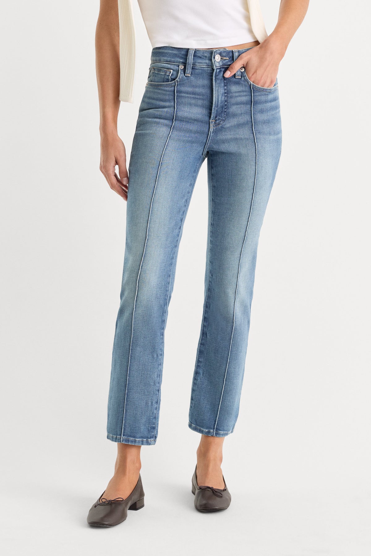 SOFT TECH GOOD LEGS STRAIGHT JEANS INDIGO1238