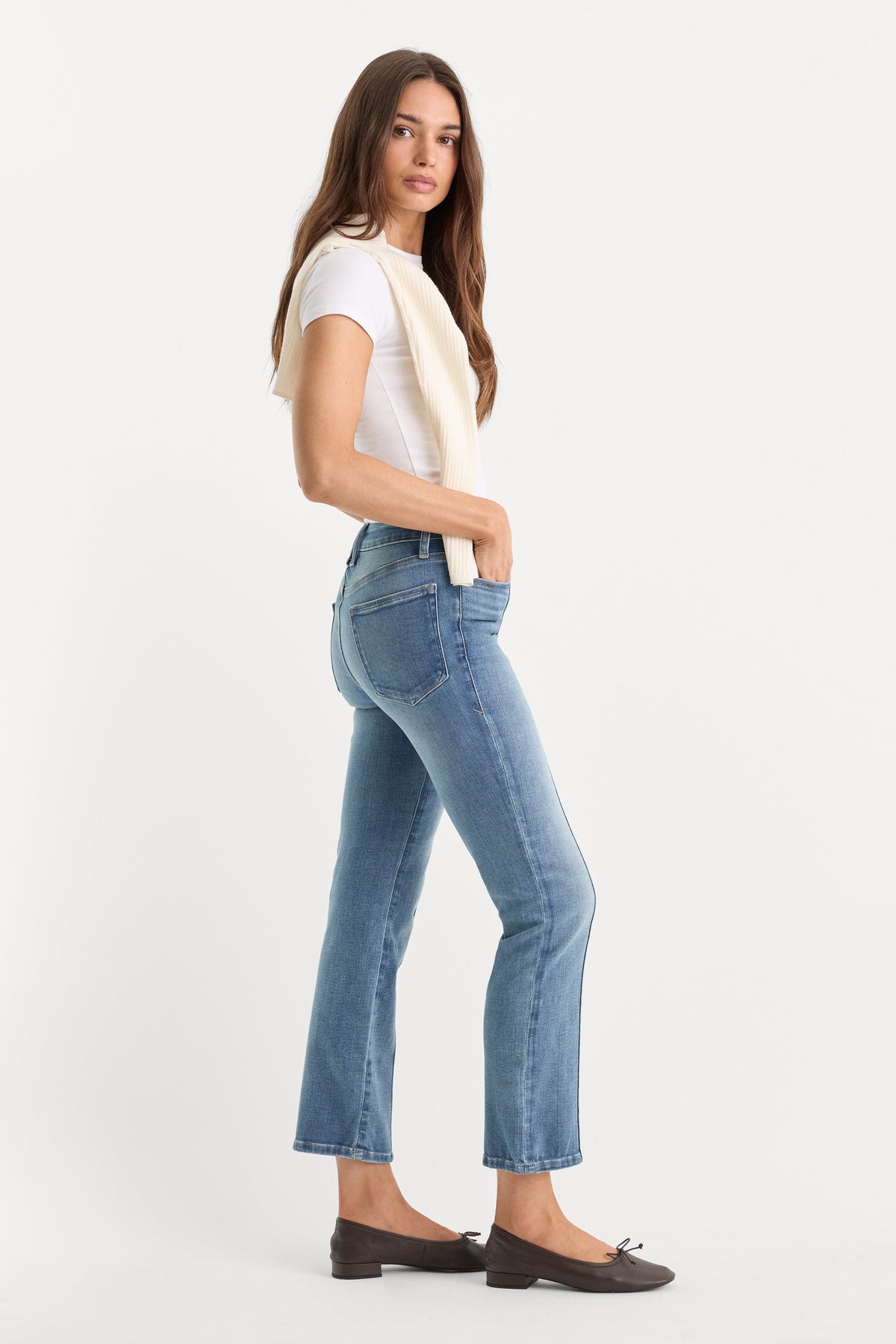 SOFT TECH GOOD LEGS STRAIGHT JEANS INDIGO1238