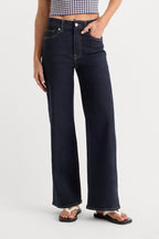 ALWAYS FITS PETITE SLIM PALAZZO JEANS DENETHICBLUE04