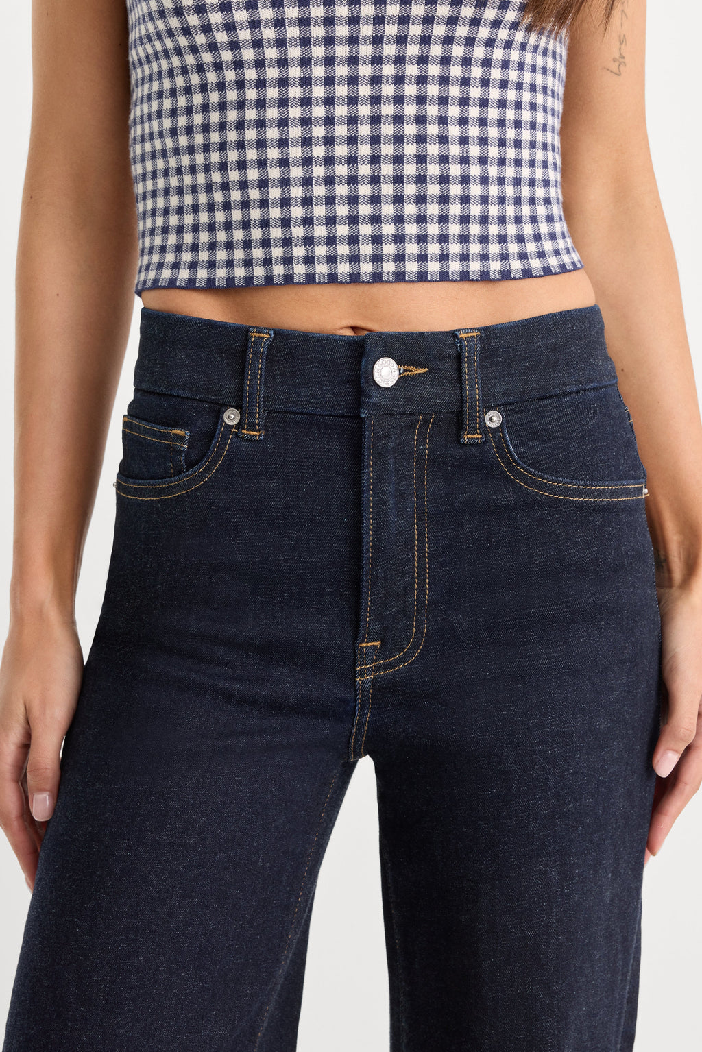 ALWAYS FITS PETITE SLIM PALAZZO JEANS DENETHICBLUE04