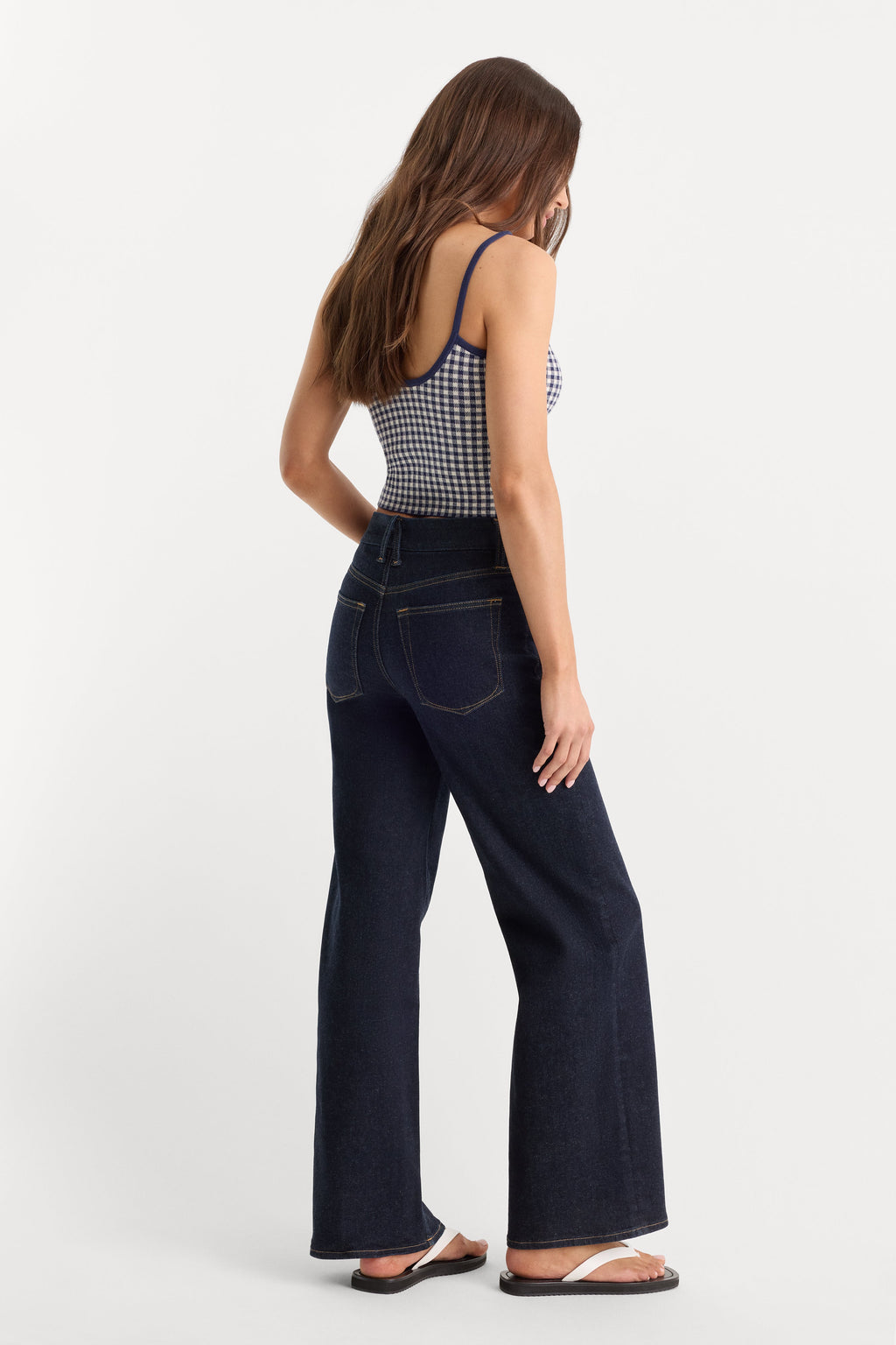 ALWAYS FITS PETITE SLIM PALAZZO JEANS DENETHICBLUE04
