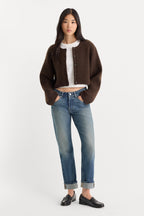 THE CHUNKY KNIT CARDIGAN ESPRESSO