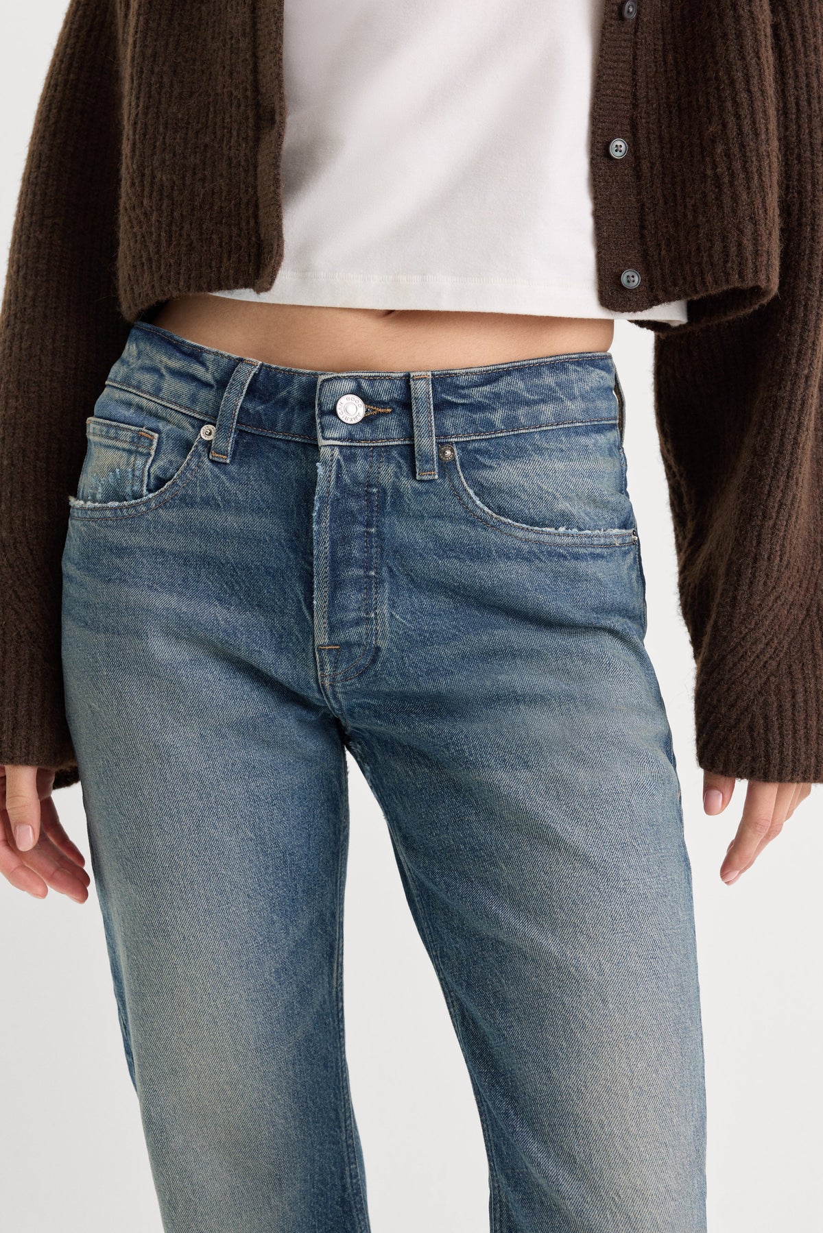 VINTAGE STRAIGHT ANKLE JEANS INDIGO1282