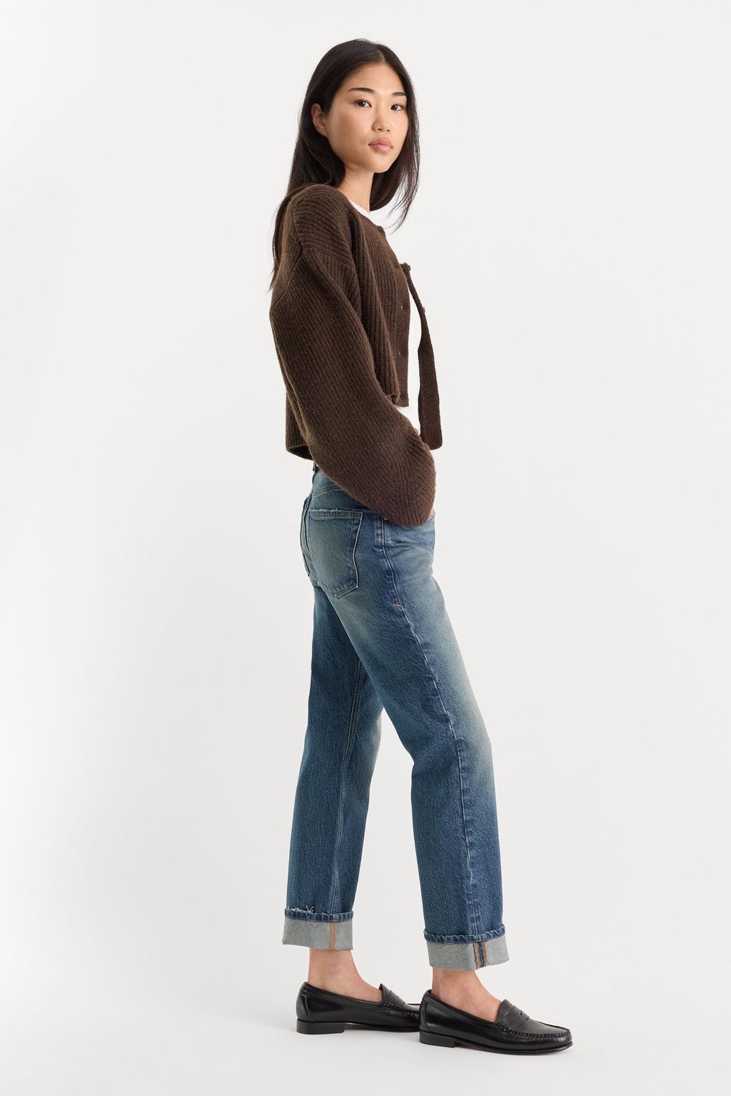 VINTAGE STRAIGHT ANKLE JEANS INDIGO1282