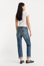 VINTAGE STRAIGHT ANKLE JEANS INDIGO1282