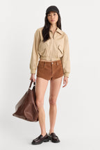 THE TWILL BOMBER JACKET DUNE MIST