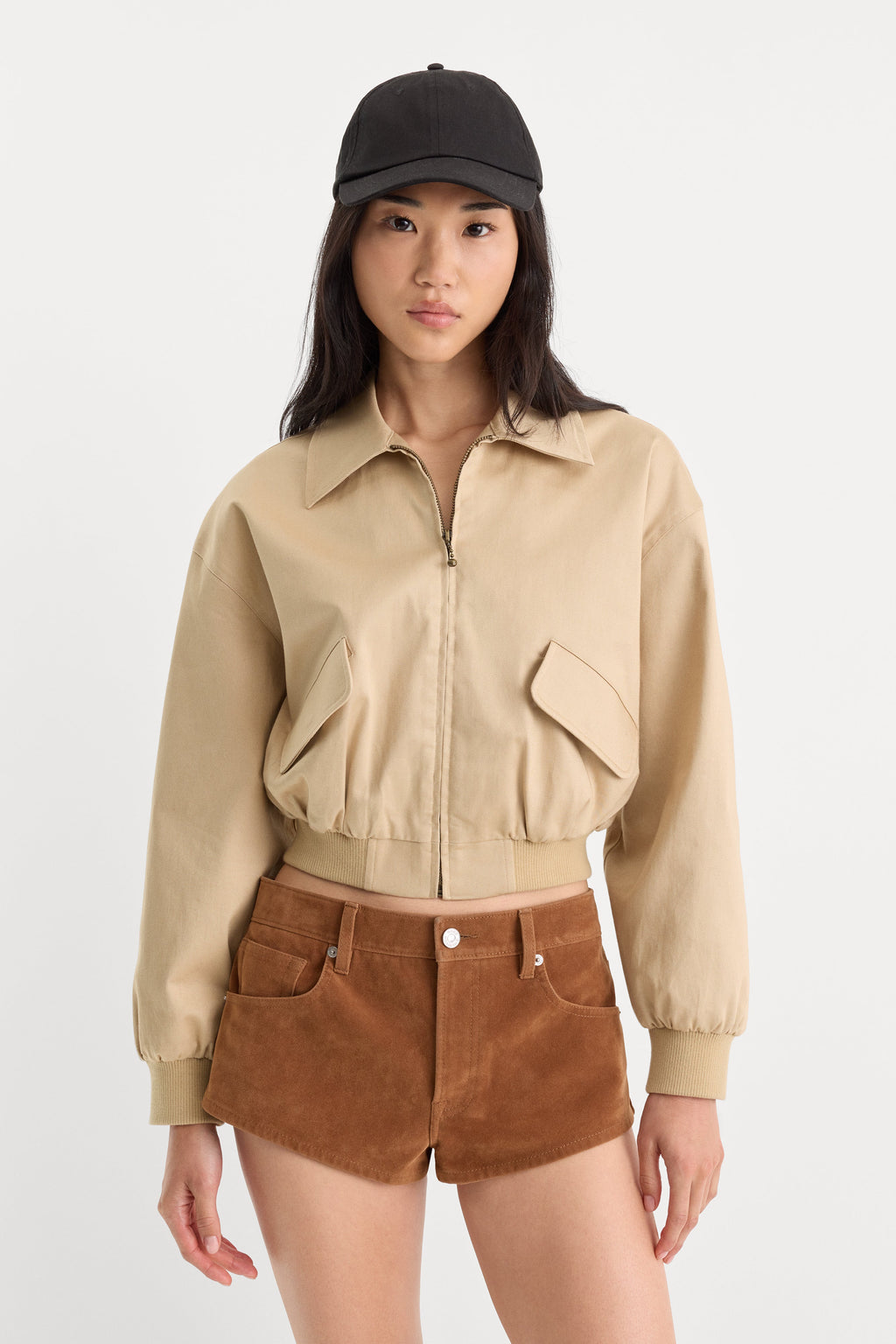 THE TWILL BOMBER JACKET DUNE MIST