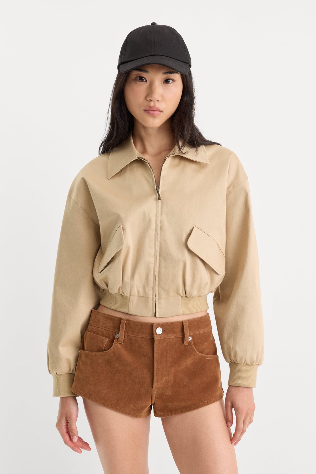THE TWILL BOMBER JACKET DUNE MIST