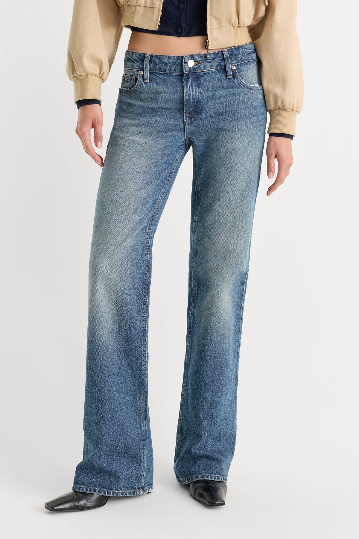 VINTAGE LOW RISE BOOTCUT JEANS INDIGO1282