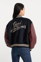 THE TEAM VARSITY JACKET NEW NAVY002