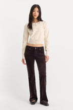 THE FINE KNIT CARDIGAN PEARL