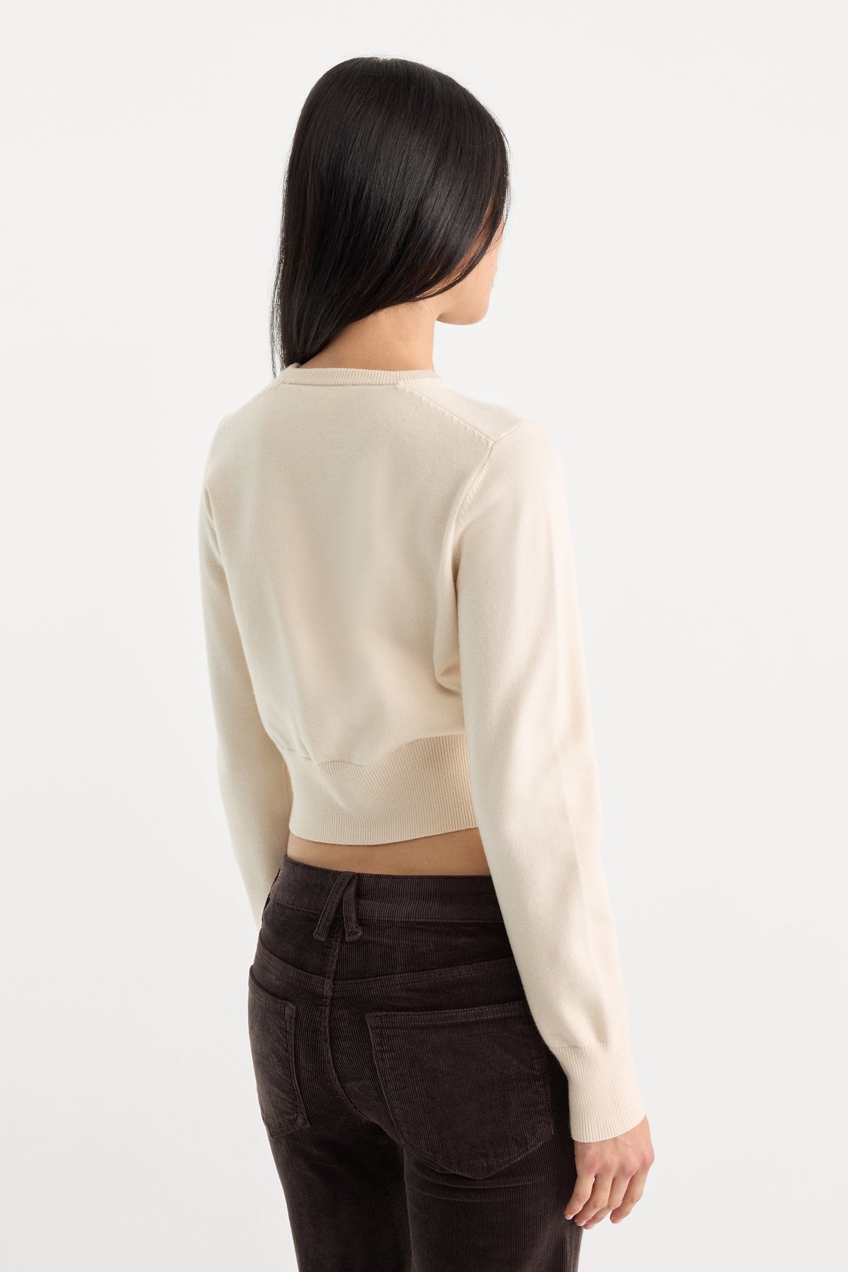 THE FINE KNIT CARDIGAN PEARL