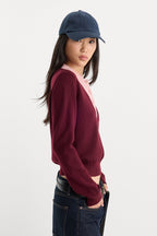 THE TWO IN ONE SWEATER BERRY NOIR WITH BLUSH