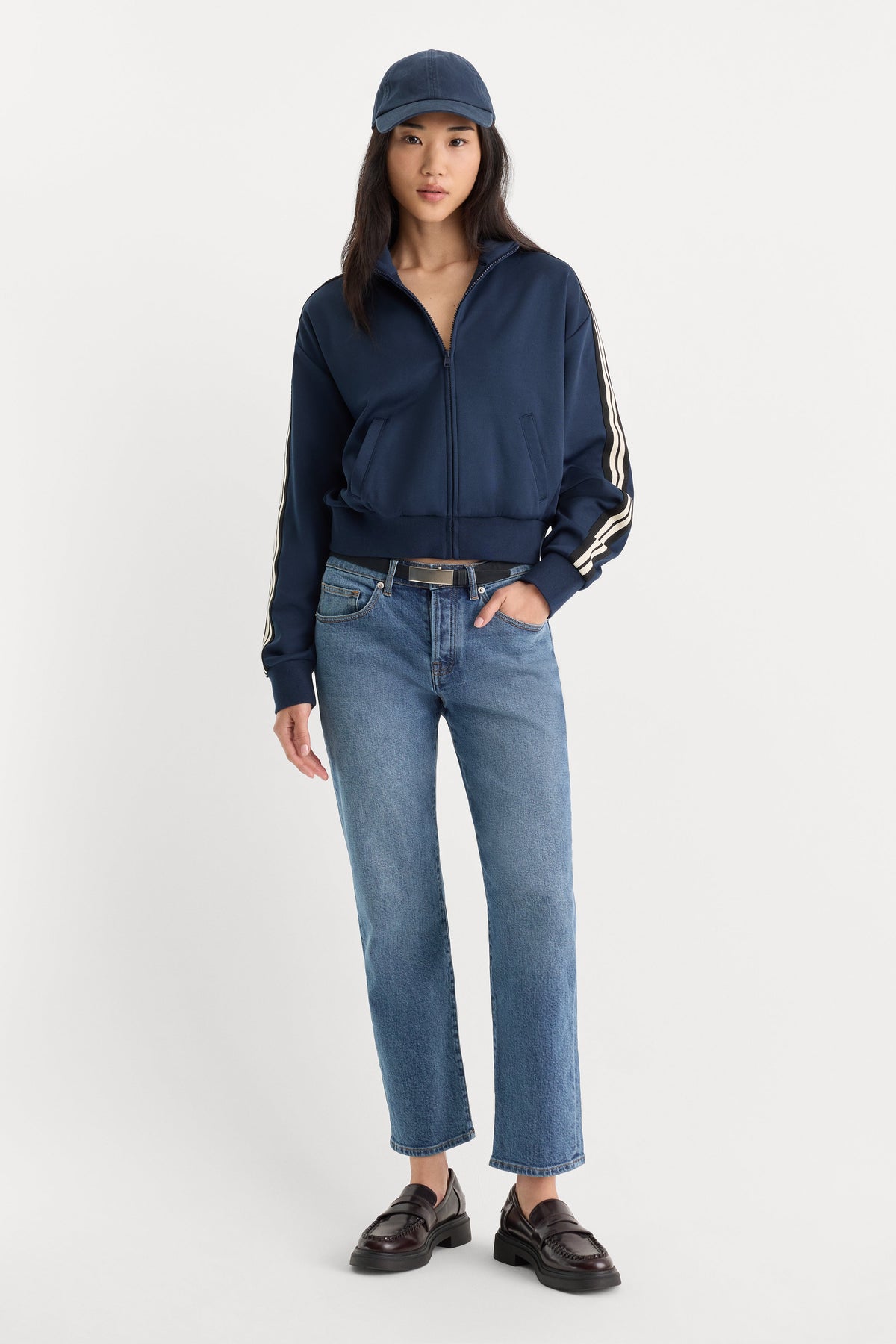 THE TRACK JACKET NEW NAVY