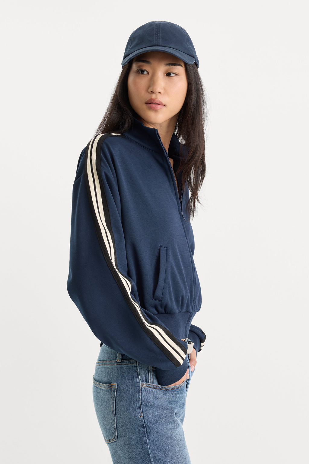 THE TRACK JACKET NEW NAVY