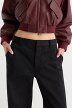 LOW SLUNG BAGGY TROUSER BLACK