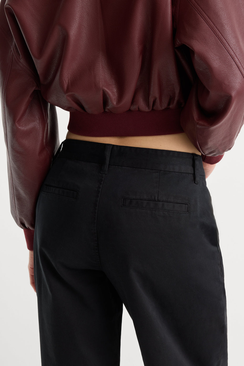 LOW SLUNG BAGGY TROUSER BLACK