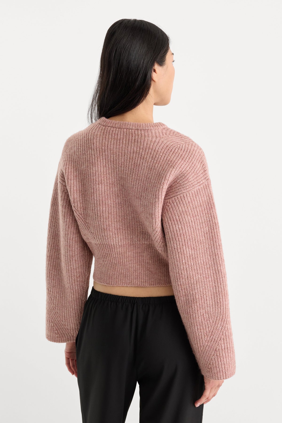 THE CHUNKY KNIT SWEATER DUSTY BLUSH