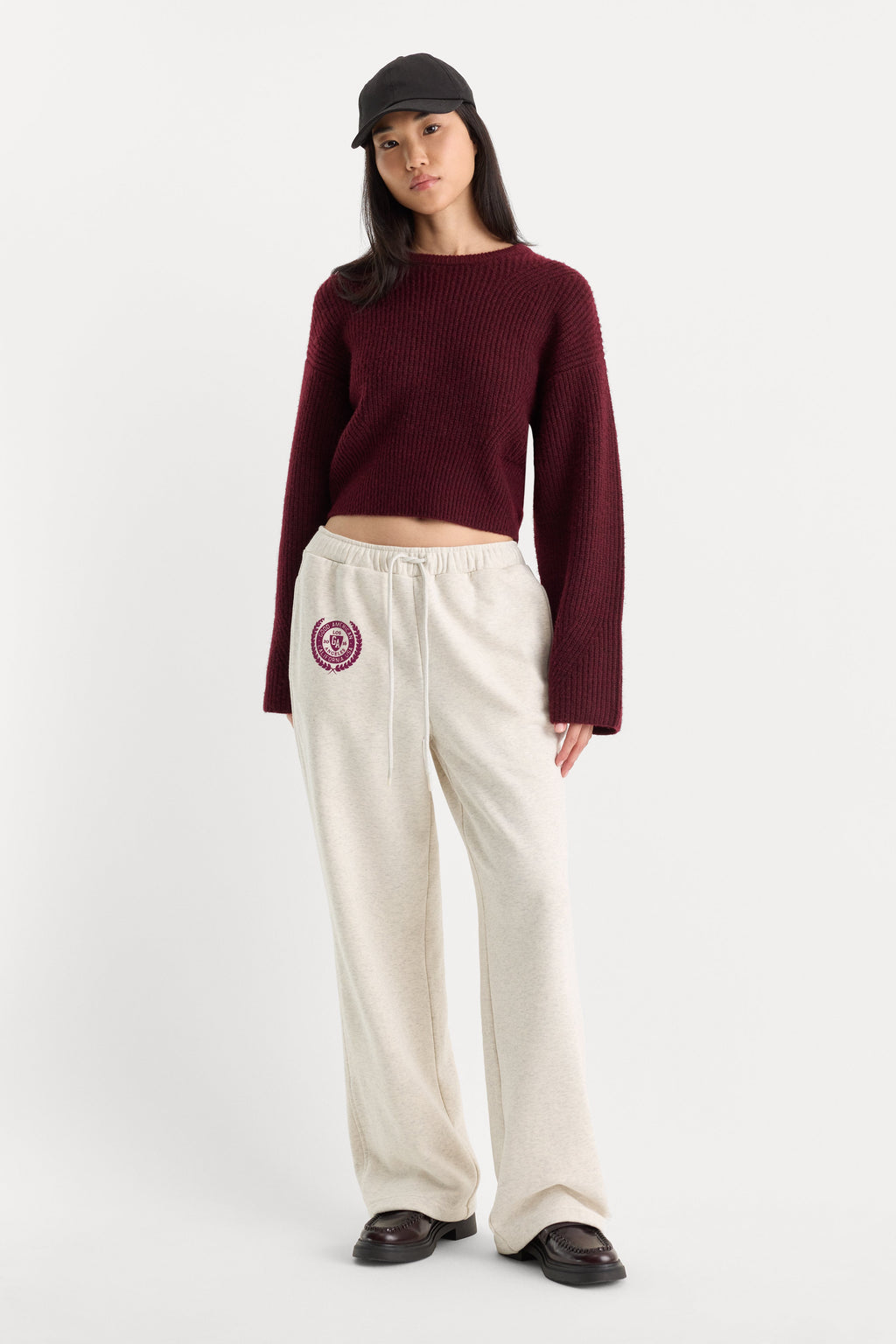THE BRUSHED FLEECE SWEATPANT OATMEAL