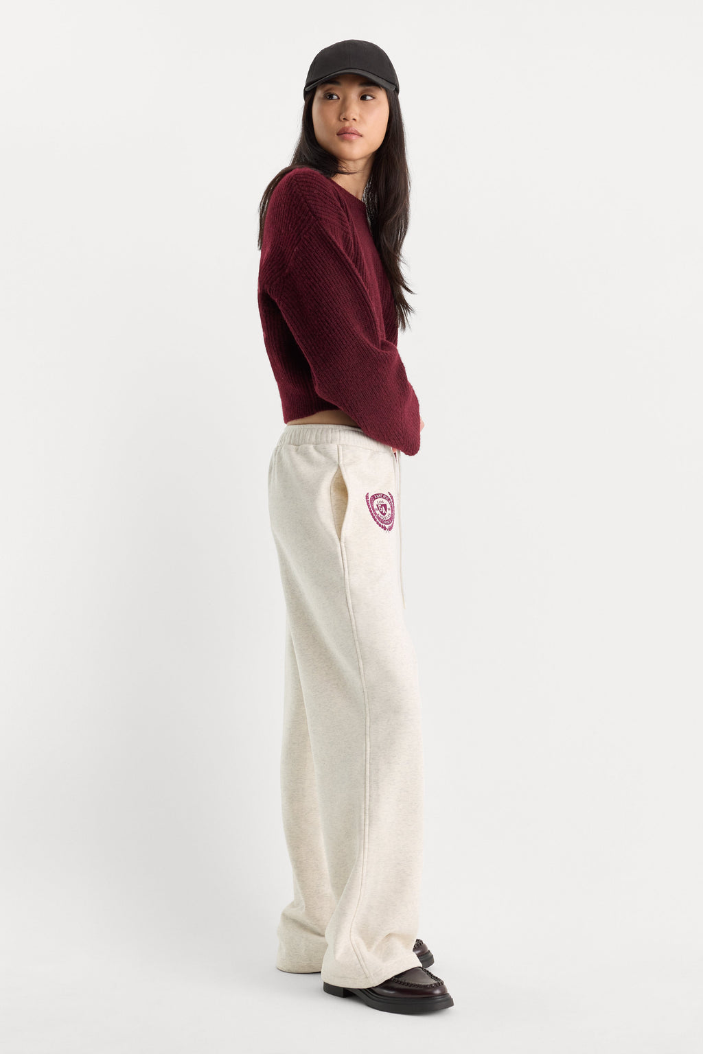 THE BRUSHED FLEECE SWEATPANT OATMEAL