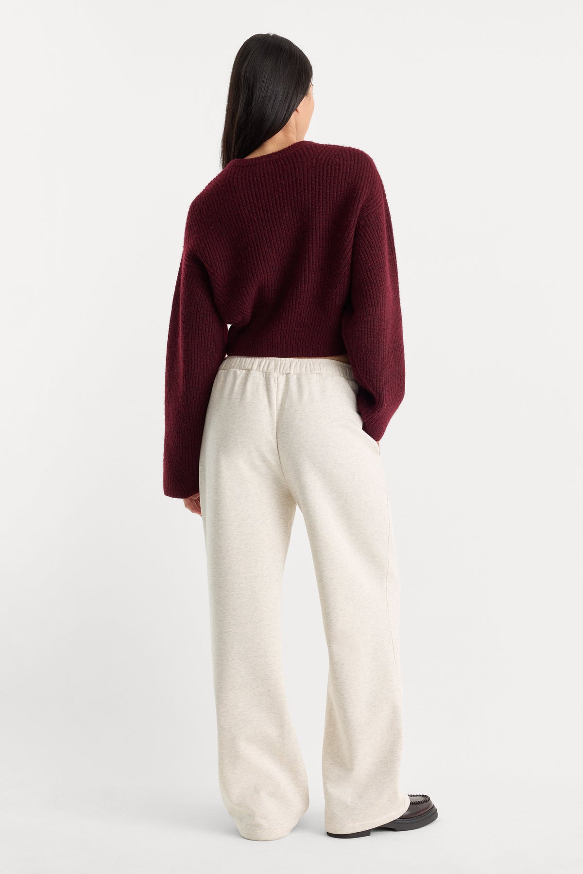THE BRUSHED FLEECE SWEATPANT OATMEAL