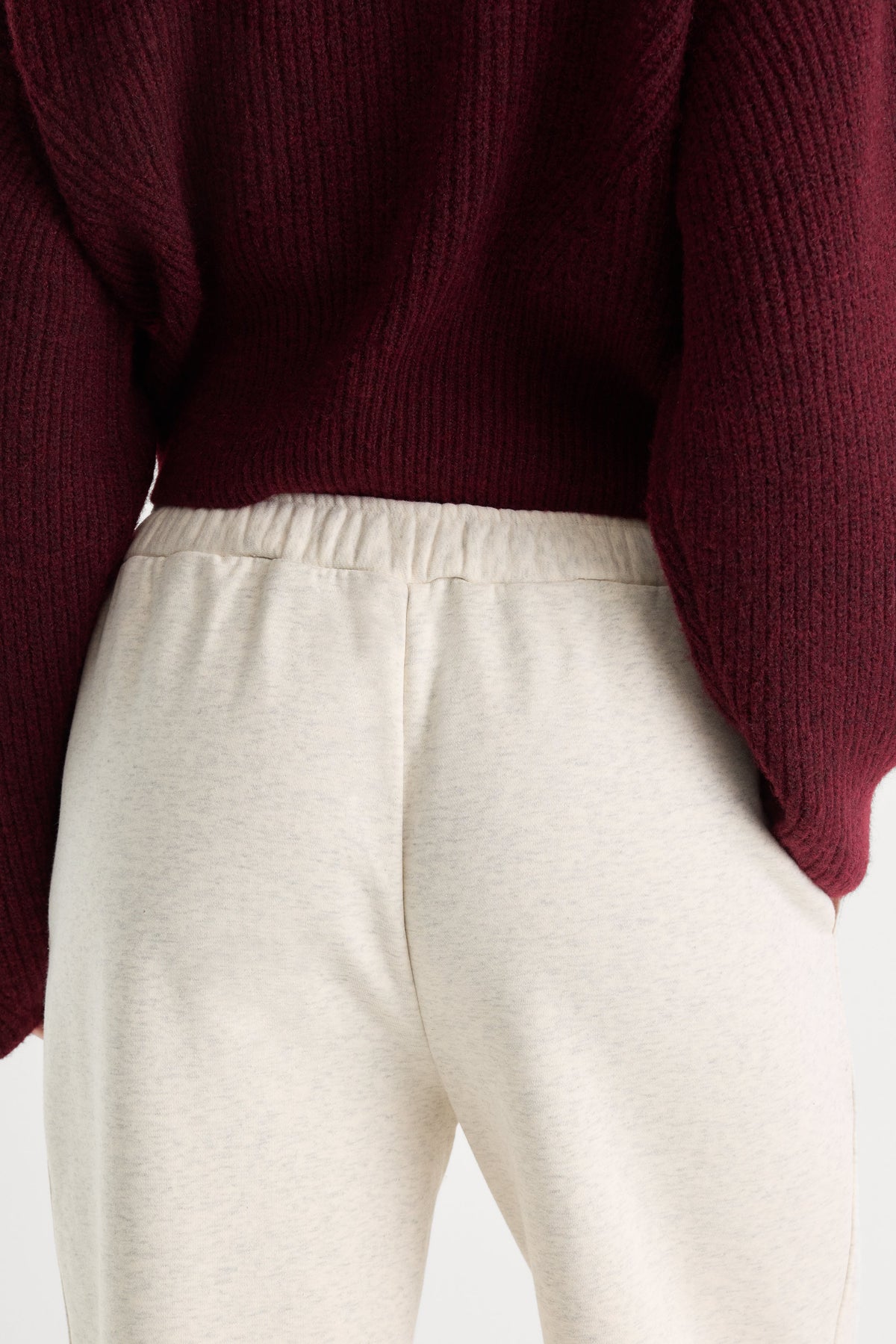 THE BRUSHED FLEECE SWEATPANT OATMEAL