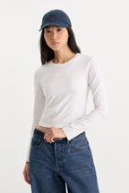 THE LONG SLEEVE BABY TEE WHITE