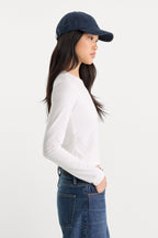 THE LONG SLEEVE BABY TEE WHITE