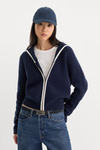 THE KNIT SAILOR ZIP UP NEW NAVY002