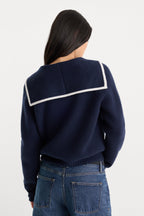 THE KNIT SAILOR ZIP UP NEW NAVY002