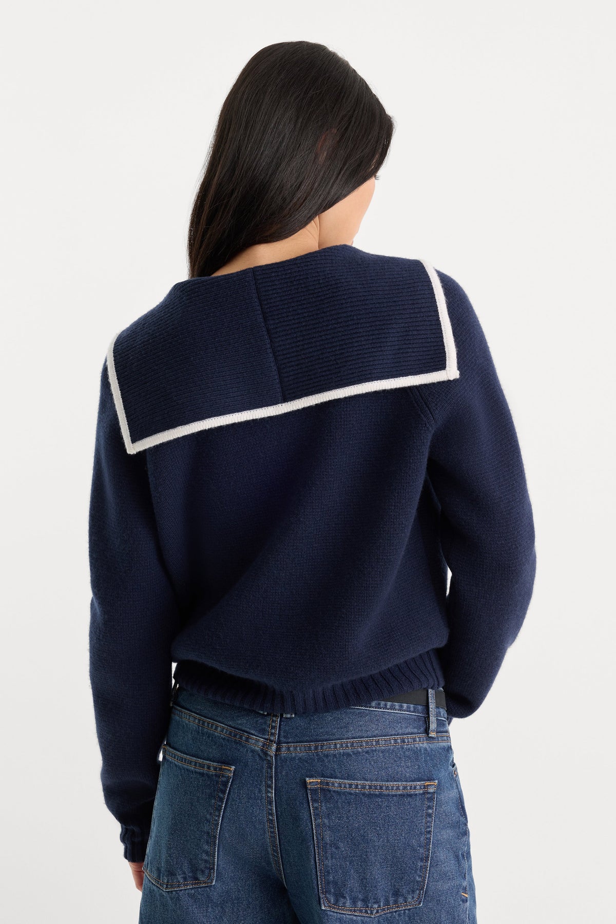 THE KNIT SAILOR ZIP UP NEW NAVY002