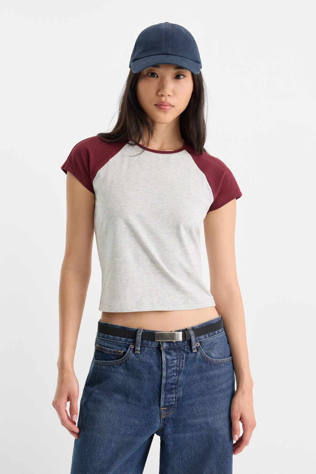 THE RAGLAN TEE VINTAGE GREY
