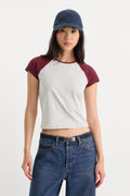 THE RAGLAN TEE VINTAGE GREY