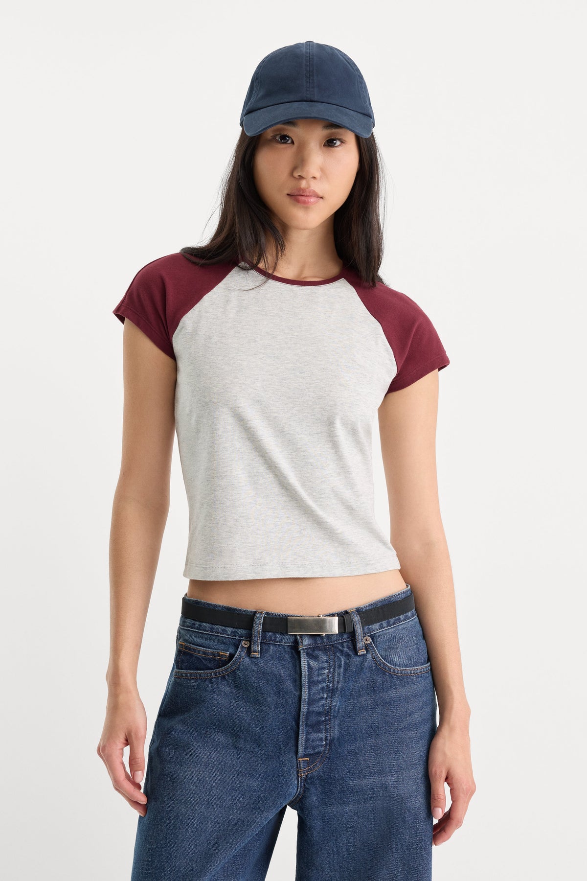 THE RAGLAN TEE VINTAGE GREY