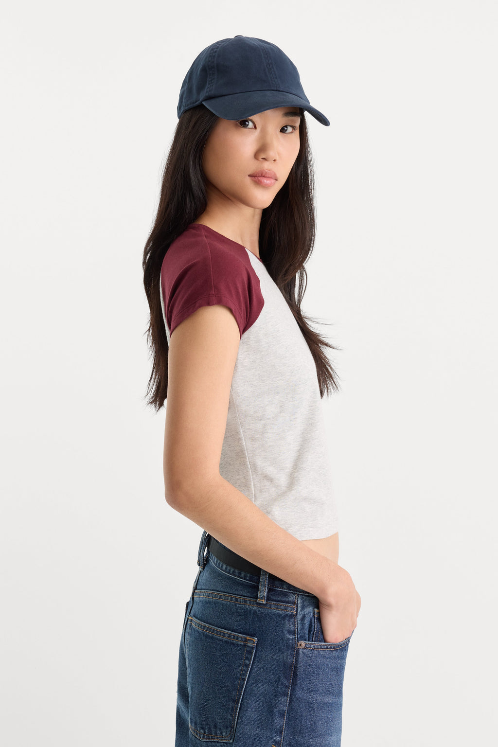THE RAGLAN TEE VINTAGE GREY