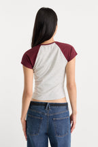THE RAGLAN TEE VINTAGE GREY