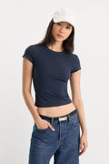 THE CAP SLEEVE TEE NEW NAVY