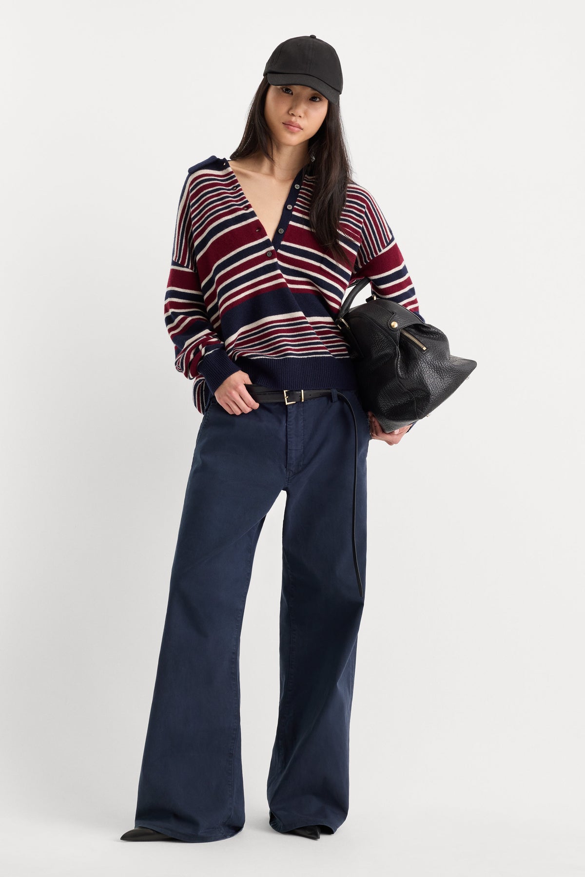 LOW SLUNG BAGGY TROUSER NEW NAVY