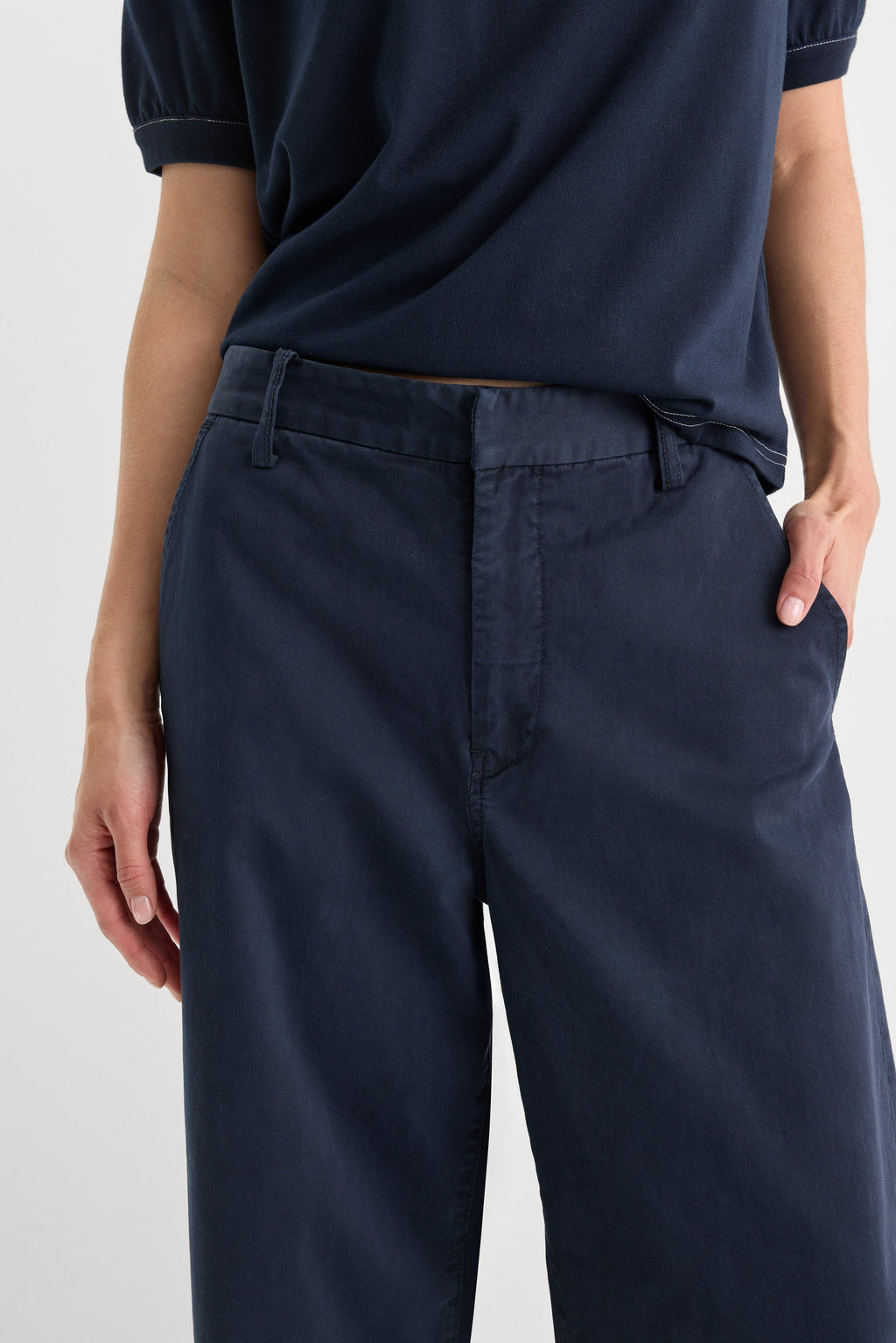 LOW SLUNG BAGGY TROUSER NEW NAVY