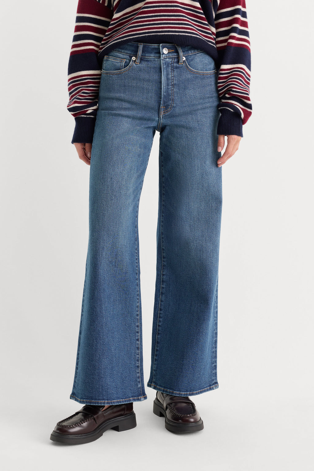 GOOD WAIST PALAZZO ANKLE JEANS SIERRA