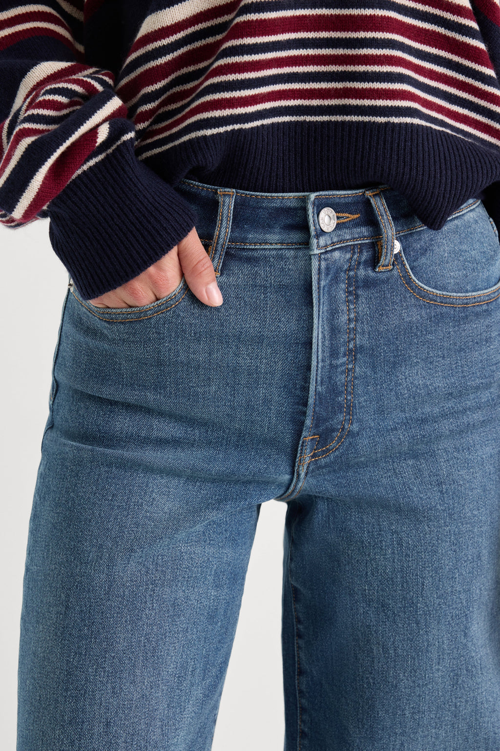 GOOD WAIST PALAZZO ANKLE JEANS SIERRA