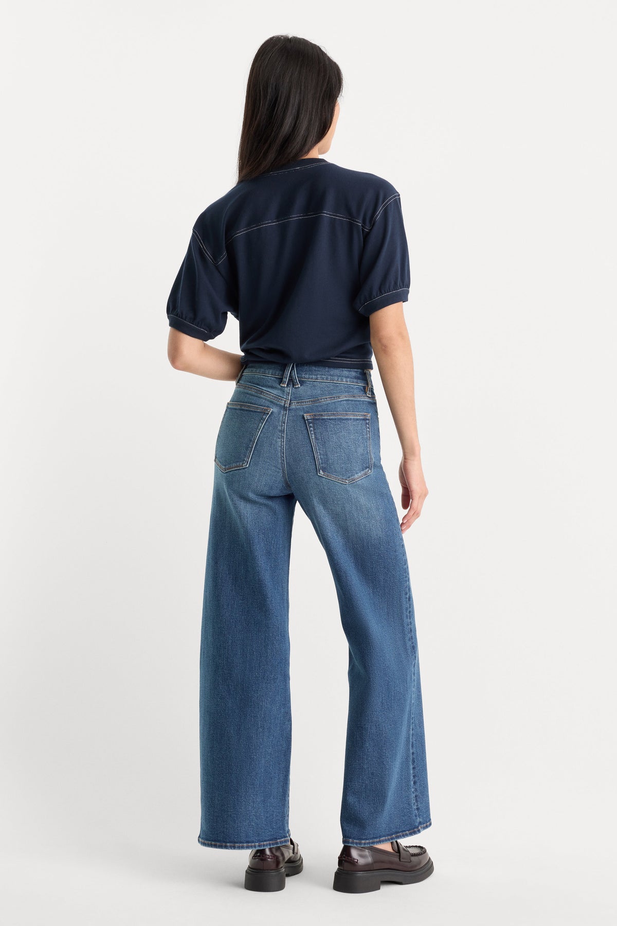 GOOD WAIST PALAZZO ANKLE JEANS SIERRA