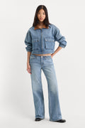GHOST WAIST LOW LOOSE JEANS AMBER